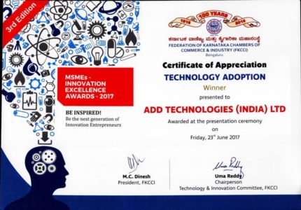 Certificate of Appreciation Technology Adoption